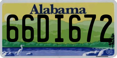 AL license plate 66DI672