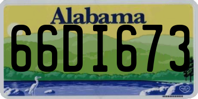 AL license plate 66DI673