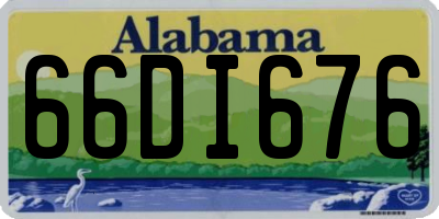 AL license plate 66DI676