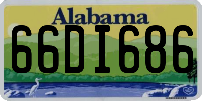 AL license plate 66DI686