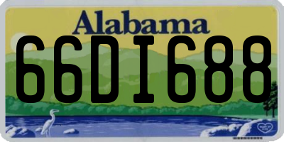 AL license plate 66DI688