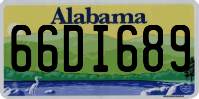AL license plate 66DI689