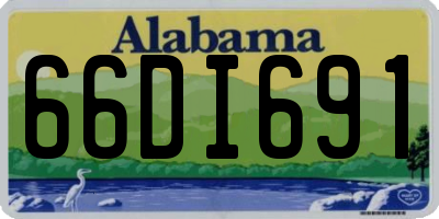 AL license plate 66DI691