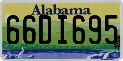 AL license plate 66DI695