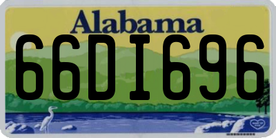 AL license plate 66DI696