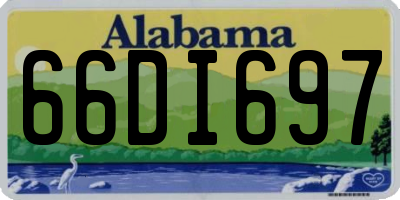 AL license plate 66DI697