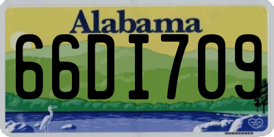 AL license plate 66DI709
