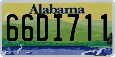 AL license plate 66DI711