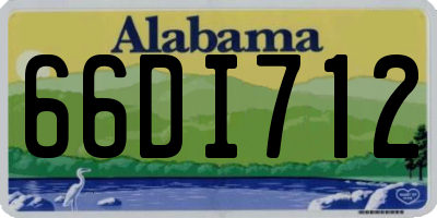 AL license plate 66DI712