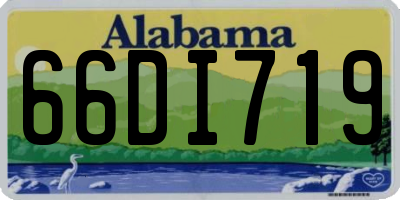AL license plate 66DI719