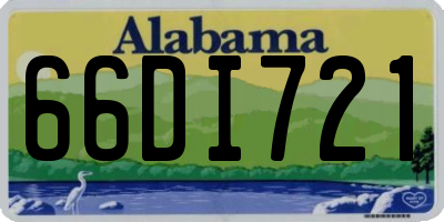 AL license plate 66DI721