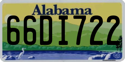 AL license plate 66DI722