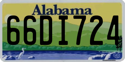 AL license plate 66DI724