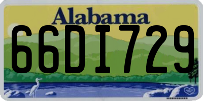 AL license plate 66DI729