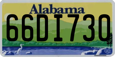 AL license plate 66DI730