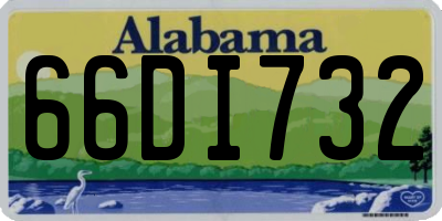AL license plate 66DI732
