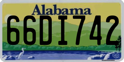 AL license plate 66DI742