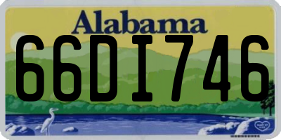 AL license plate 66DI746