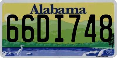 AL license plate 66DI748