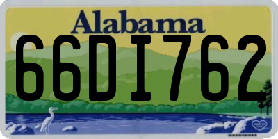 AL license plate 66DI762