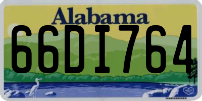 AL license plate 66DI764