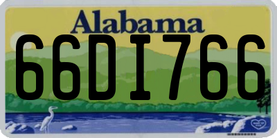 AL license plate 66DI766