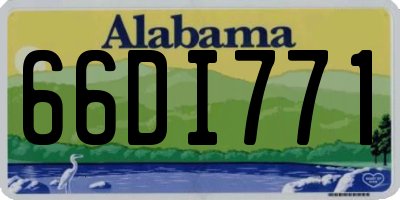 AL license plate 66DI771