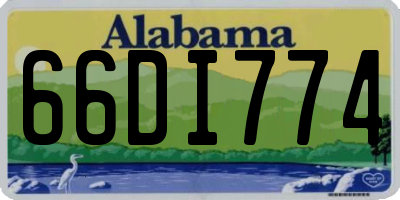 AL license plate 66DI774
