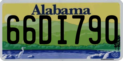 AL license plate 66DI790