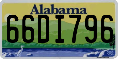 AL license plate 66DI796