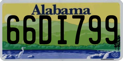 AL license plate 66DI799