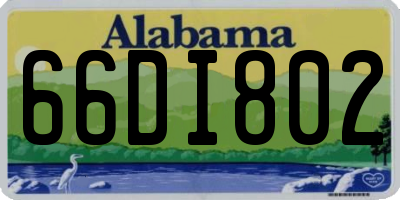 AL license plate 66DI802