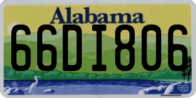 AL license plate 66DI806