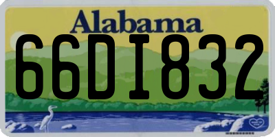 AL license plate 66DI832
