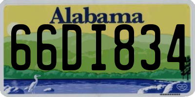 AL license plate 66DI834