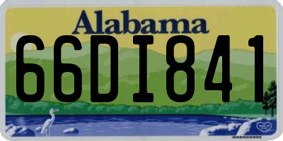 AL license plate 66DI841