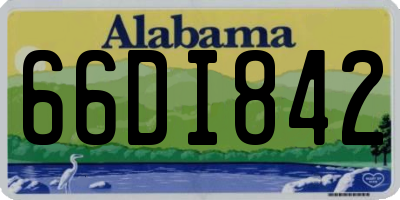 AL license plate 66DI842