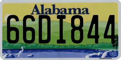 AL license plate 66DI844