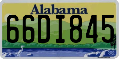 AL license plate 66DI845