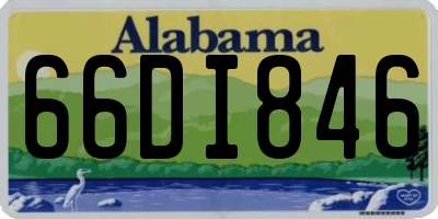AL license plate 66DI846