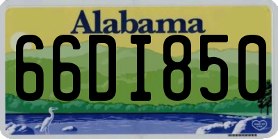 AL license plate 66DI850