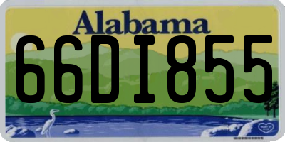 AL license plate 66DI855