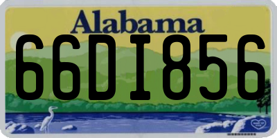AL license plate 66DI856