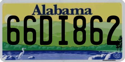 AL license plate 66DI862