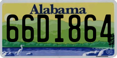 AL license plate 66DI864