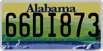 AL license plate 66DI873