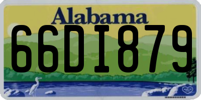 AL license plate 66DI879