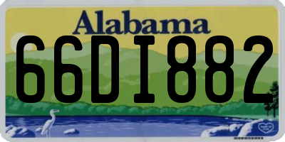 AL license plate 66DI882