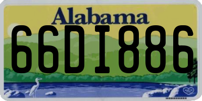 AL license plate 66DI886