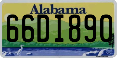 AL license plate 66DI890